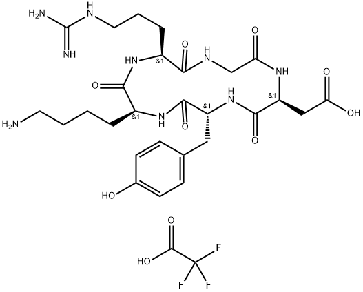 Cyclo(RGDyK) trifluoroacetate  Structure